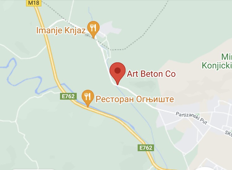 mapa art beton podgorica